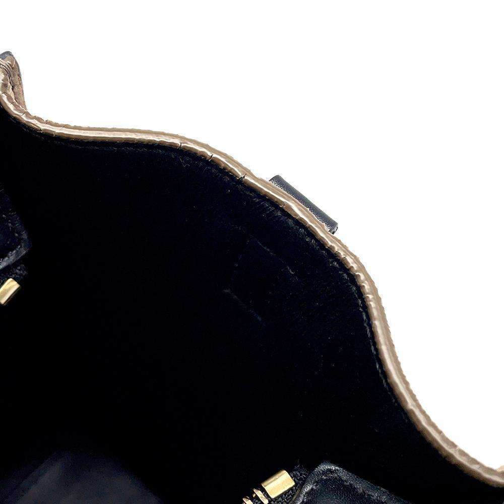 Celine handbag Luggage Shopper leather suede shoulder bag black white - Picture 10 of 12